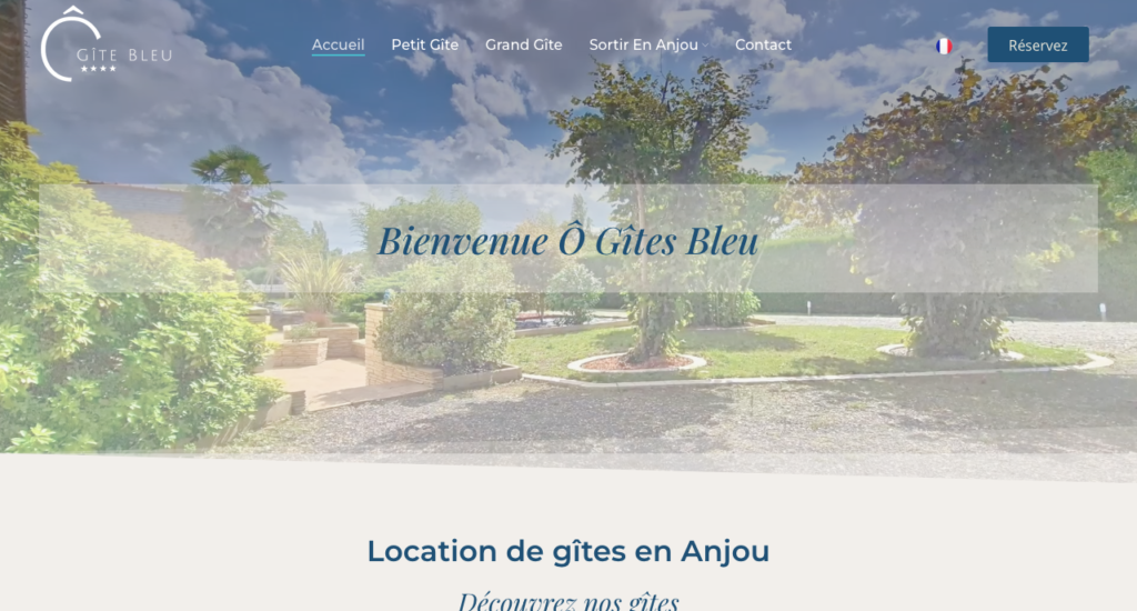 a picture of O Gite Bleu website